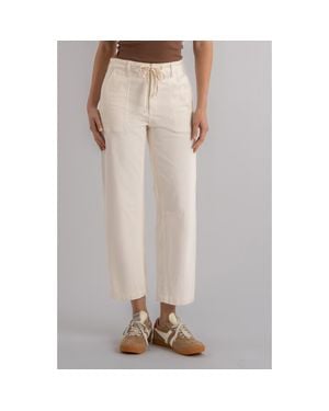Kut From The Kloth Ashton Drawstring High Waist Crop Barrel Jeans - Brown