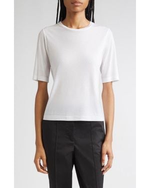 Partow Parker Modal & Cashmere T-Shirt - White