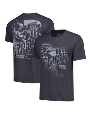 Classic Ink Kyle Larson Flag Tri-Blend T-Shirt - Blue