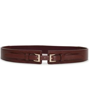 Belle & Bloom London Fog Leather Waist Belt - Brown