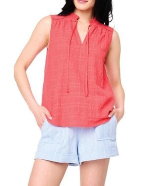 Gibsonlook Cameron Cotton Gauze Tank Top - Red
