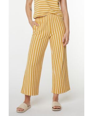 Roxy Java Stripe Cotton Terry Pants - Natural