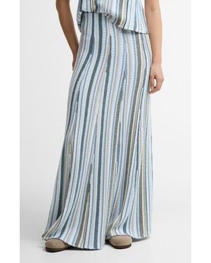 Barbour Josie Pointelle Knit Maxi Skirt - Blue