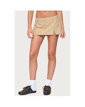 Edikted Madalene Tailored Miniskort - Natural