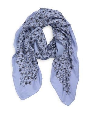Rag & Bone Mel Floral Scarf - Blue