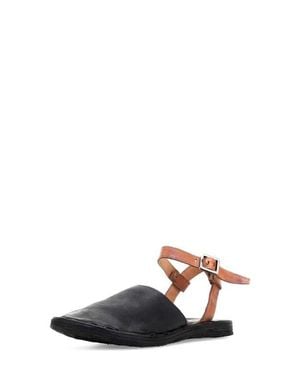 A.s.98 Rodrick Ankle Strap Flat - Black