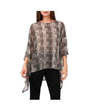 Chaus Overlay Mesh Cape - Black