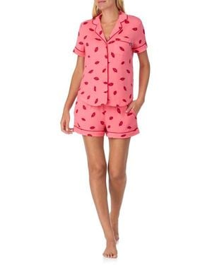 Kate Spade Print Short Pajamas - Red