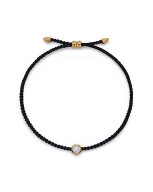 Monica Vinader Diamond Cord Bracelet - White