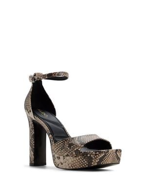 ALDO Eleonia Ankle Strap Platform Sandal - Black