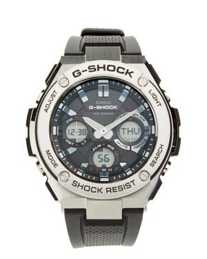 G-Shock 'G-Steel' Ana-Digi Resin Strap Watch, 59Mm X 52Mm - Gray