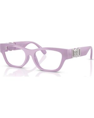 Versace 46Mm Round Optical Glasses - Purple