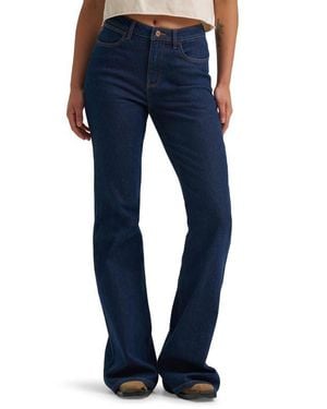 Wrangler High Waist Flare Jeans - Blue