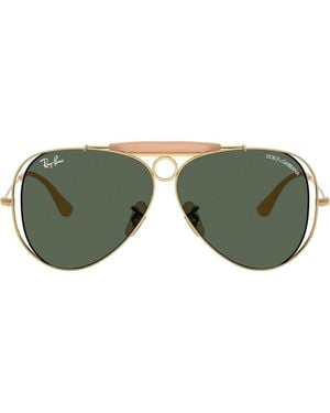 Ray-Ban Shooter 58Mm Pilot Sunglasses - Green