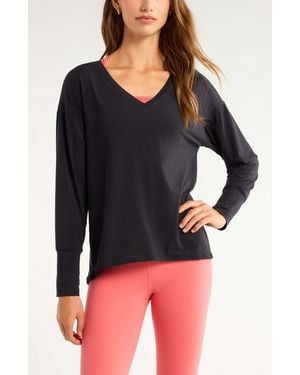 Zella Breathe Long Sleeve T-Shirt - Black