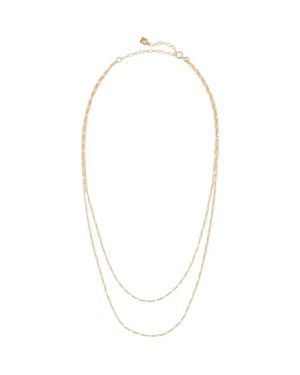 Gwen Beloti Two Tier Necklace - Metallic