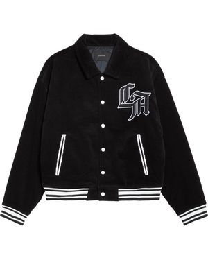 PacSun La Corduroy Varsity Jacket - Black