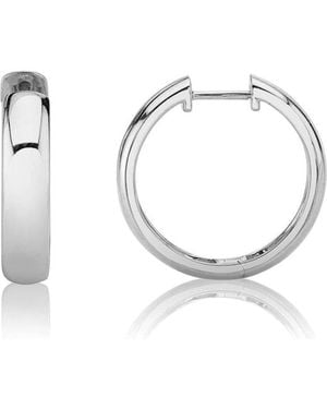 Michael M Orb Thin Huggie Hoop Earring - Metallic
