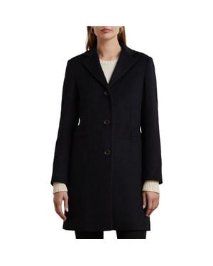 Ralph Lauren Longline Wool Blend Coat - Black