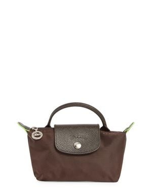 Longchamp Le Pliage Recycled Canvas Cosmetics Case - Brown