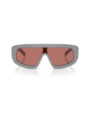 Prada 124Mm Oversize Irregular Sunglasses - Pink