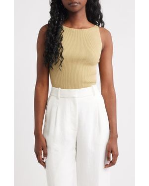 & Other Stories Rib Sweater Tank - Yellow