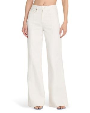 GOOD AMERICAN Good Waist High Waist Wide Leg Palazzo Jeans - White