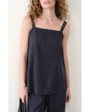 Marine Layer Mara Hemp Blend Tank - Blue