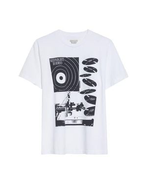 MIDNIGHT RODEO Record Graphic T-Shirt - White