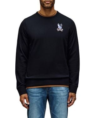 Psycho Bunny Dante Embroidered Crewneck Sweatshirt - Black