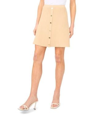 Halogen® Rib A-Line Miniskirt - Natural