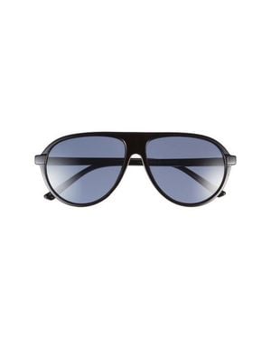 BP. Oversize Shield Sunglasses - Blue