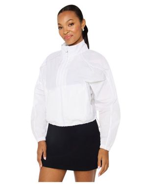 Fabletics Tempo Lightweight Windbreaker - White