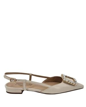 Madison Maison Sling Back Flat - Natural