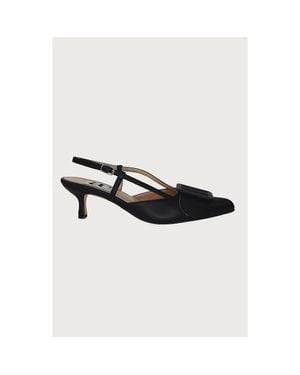 Andrea Carrano Shoes Mia Kitten Heel - Black