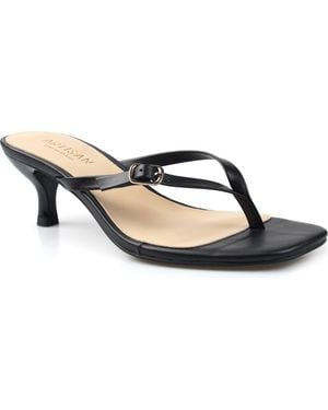 Artisan — Crafted by Zigi Marianna Kitten Heel Thong Sandal - Black