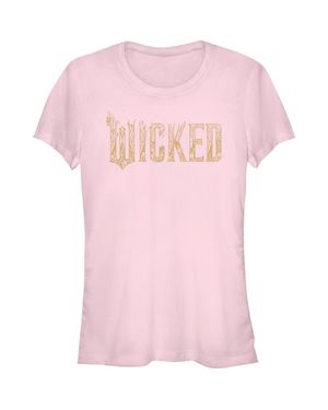 Wicked: For Good Junior's Official Floral Logo T-Shirt - Pink