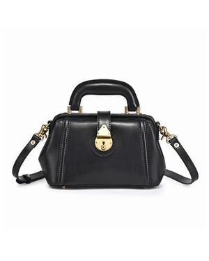 Old Trend Azalea Genuine Leather Mini Doctor Satchel - Black