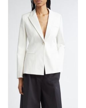 Partow Flynn Single Breasted Blazer - White