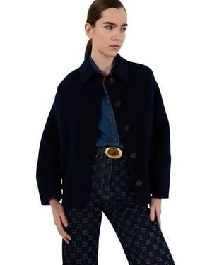 Gerard Darel Perrinea Short Coat - Blue