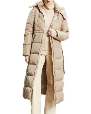 Ottod'Ame Quilted Puffer Long Jacket - Natural