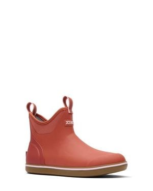 XtraTuf Waterproof Ankle Deck Boot - Red