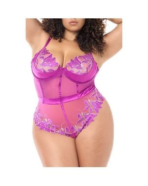 MAPALE Embroidered Teddy - Purple
