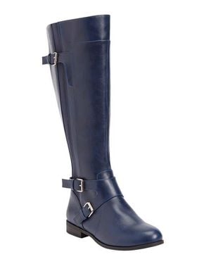 Comfortview The Whitley Wide Calf Boot - Blue