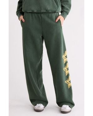 PacSun Star Graphic Baggy Sweatpants - Green