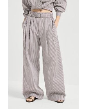 Brunello Cucinelli Loose Track Pants - Red