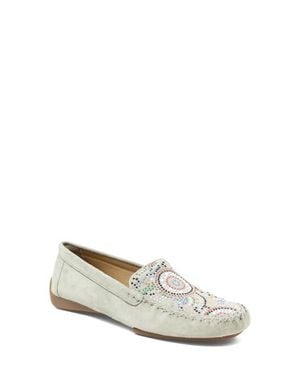 DJANGO & JULIETTE Larius Suede Moccasin - White