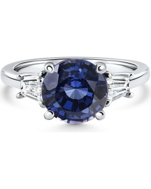 Bliss Diamond 4 3/4Ct Sapphire & Diamond Engagement Anniversary Ring Lab Grown - Blue