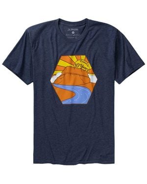 Coalatree 10 Year T-Shirt Decade Of Comfort And Advanture - Blue