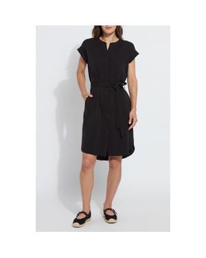 Lyssé Blakely Tie Wait Shirtdress - Black